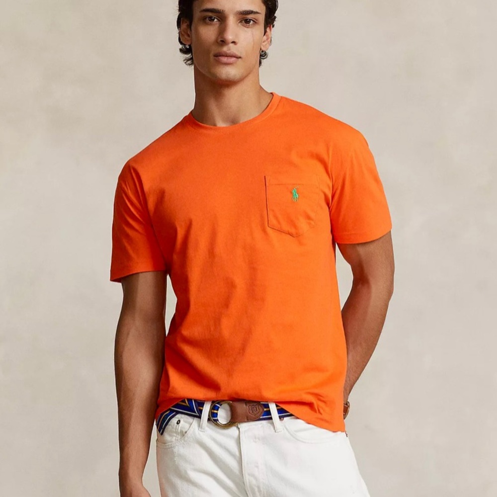 Polo Ralph Lauren Classic Pocket T-Shirt Bright Signal Orange